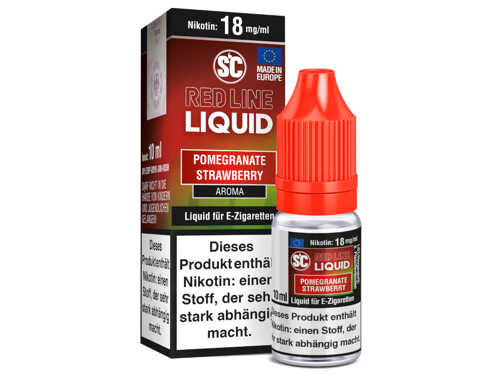 SC - Red Line Nikotin - Pomegranate Strawberry 18 mg/ml