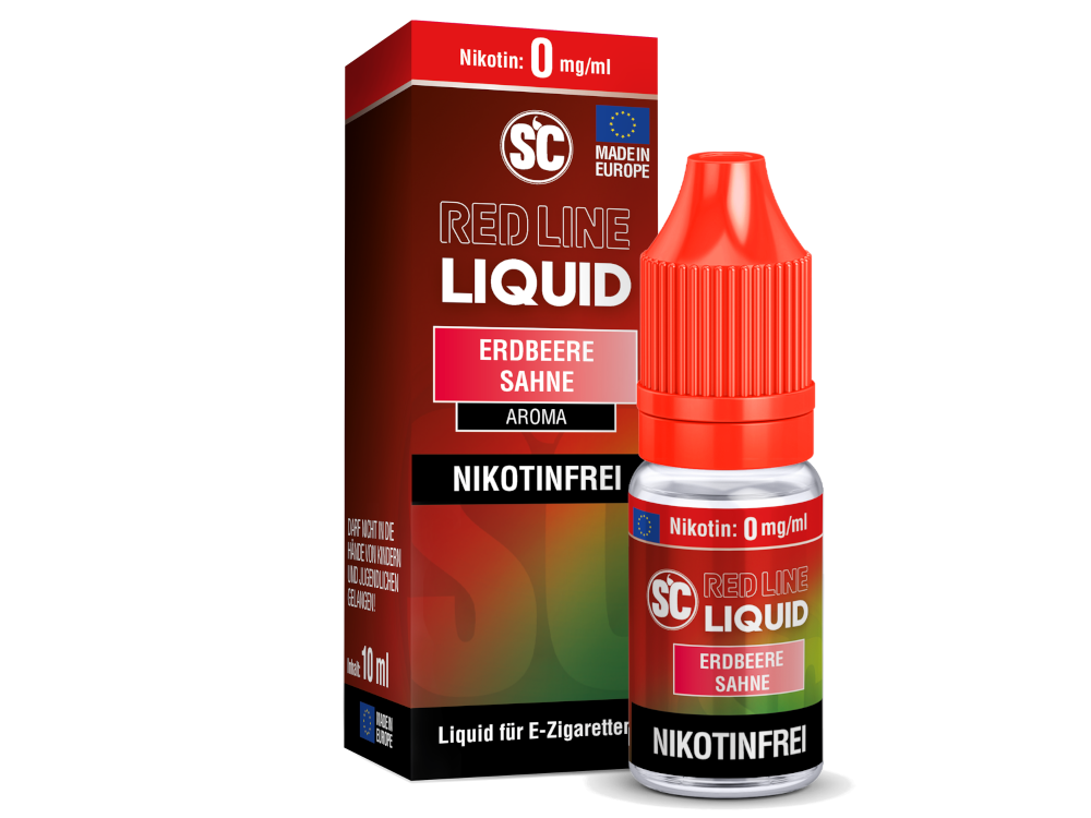 SC - Red Line - Erdbeere Sahne - Nikotinsalz Liquid 0 mg/ml