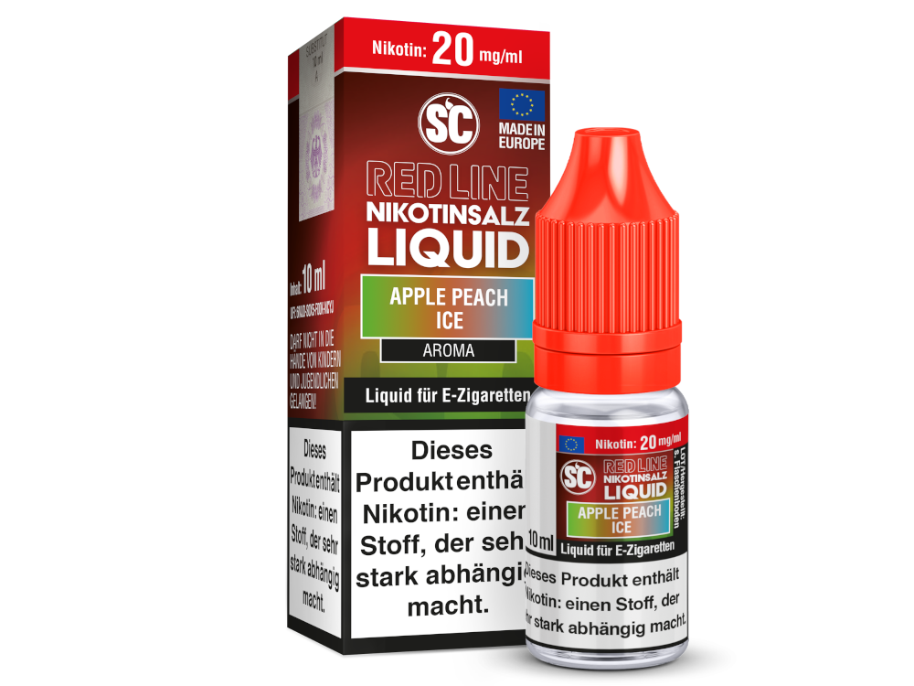 SC - Red Line - Apple Peach Ice - Nikotinsalz Liquid 20 mg/ml