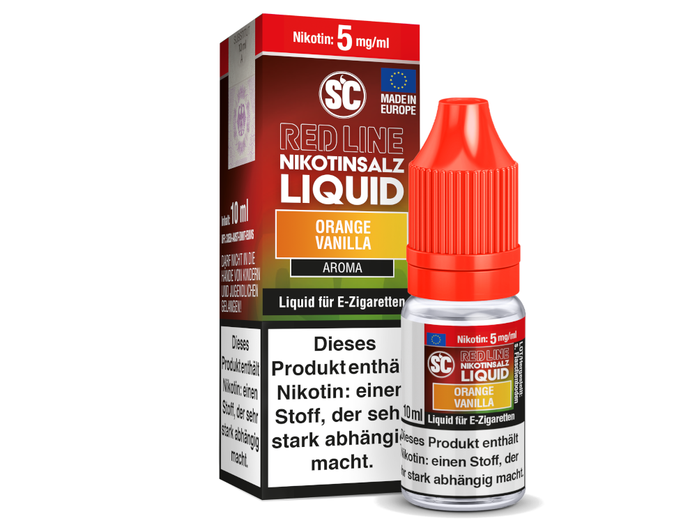 SC - Red Line - Orange Vanilla - Nikotinsalz Liquid 5 mg/ml