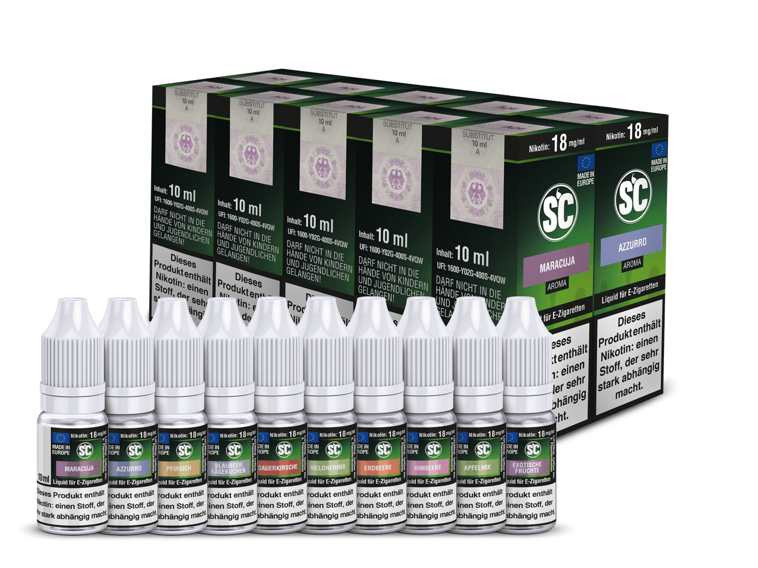 SC Liquid - Fruit Probierbox 6 mg/ml