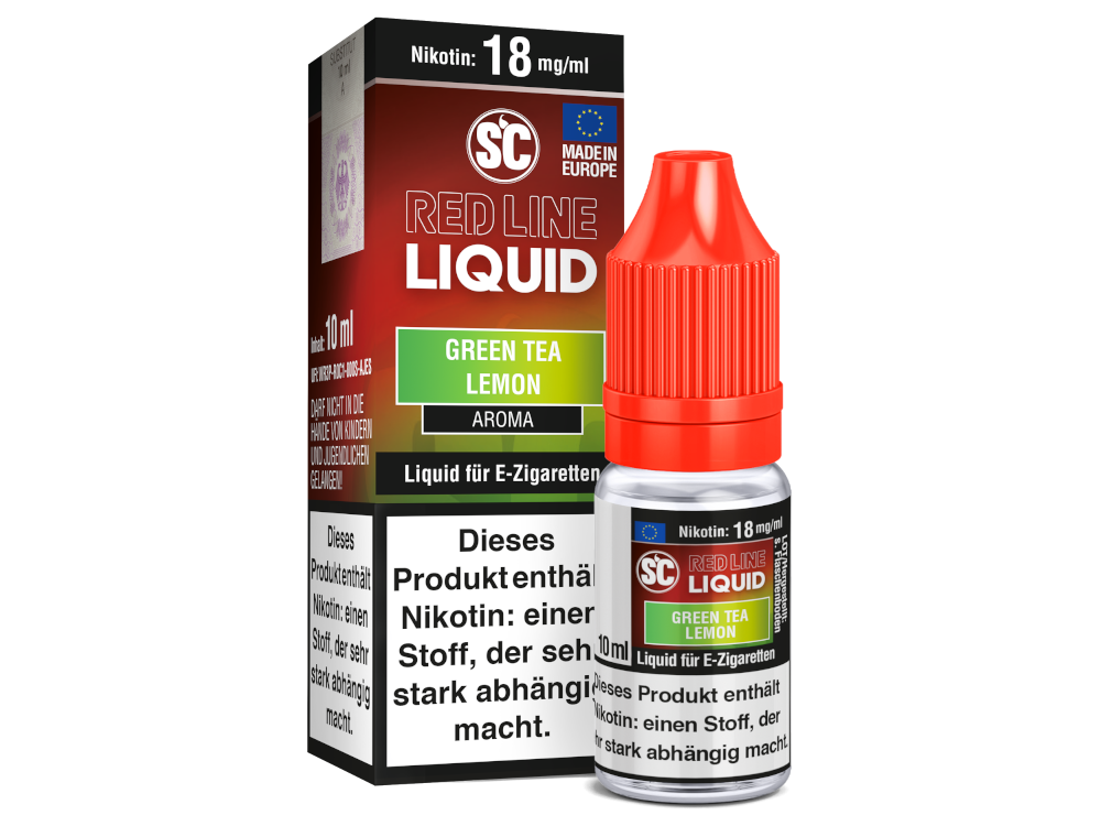 SC - Red Line Nikotin - Green Tea Lemon 18 mg/ml