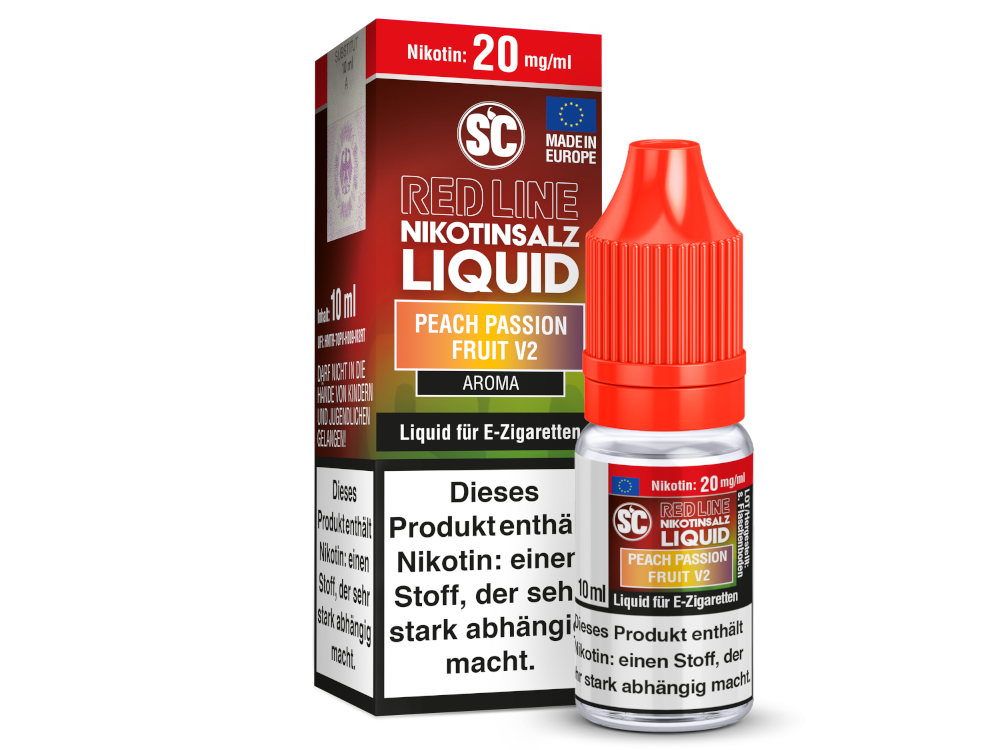 SC - Red Line - Peach Passion Fruit V2 - Nikotinsalz Liquid 20 mg/ml