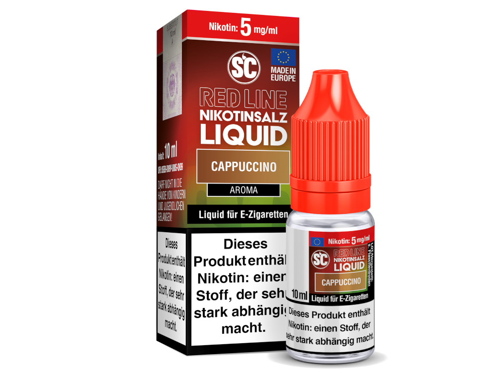 SC - Red Line - Cappuccino - Nikotinsalz Liquid 5 mg/ml