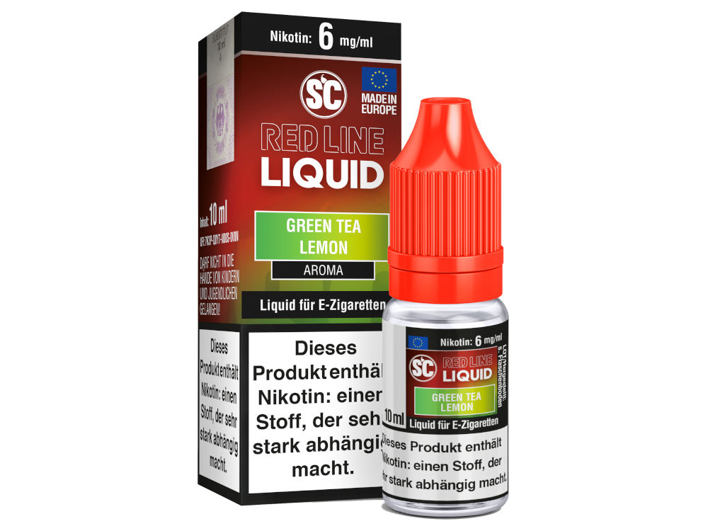 SC - Red Line Nikotin - Green Tea Lemon 6 mg/ml