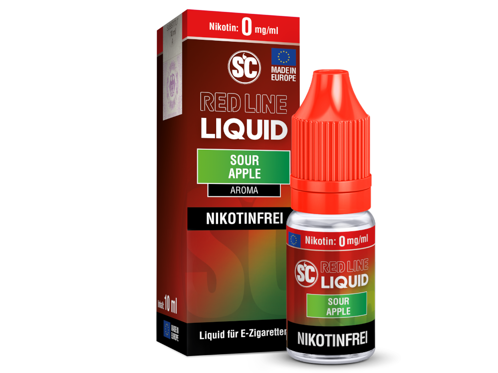 SC - Red Line - Sour Apple - Nikotinsalz Liquid 0 mg/ml
