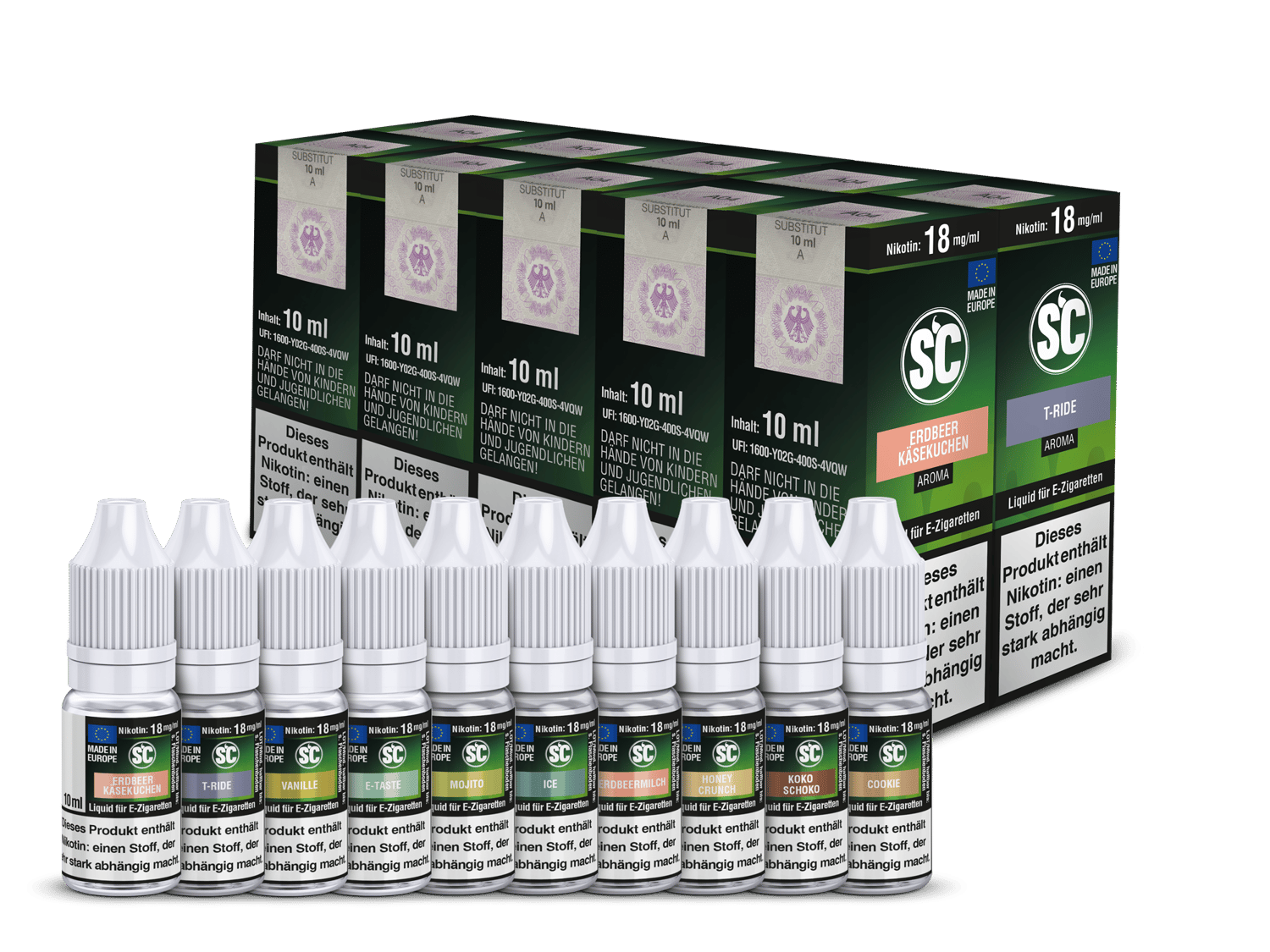 Gourmet Probierbox E-Zigaretten Liquid