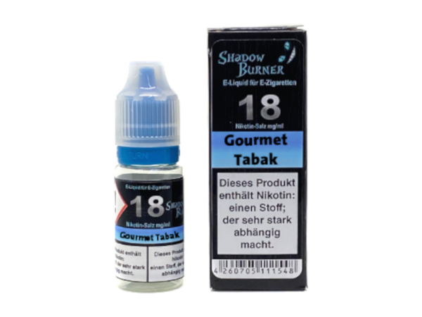 Shadow Burner - Gourmet Tabak - Nikotinsalz Liquid 18 mg/ml
