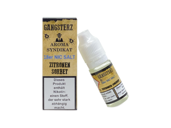 Gangsterz - Zitronen Sorbet - Nikotinsalz Liquid 18 mg/ml